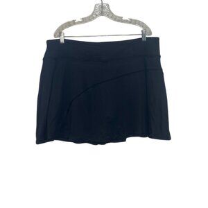 Nine West Activewear Skort Skirt Womens 2X Black New Built In Shorts